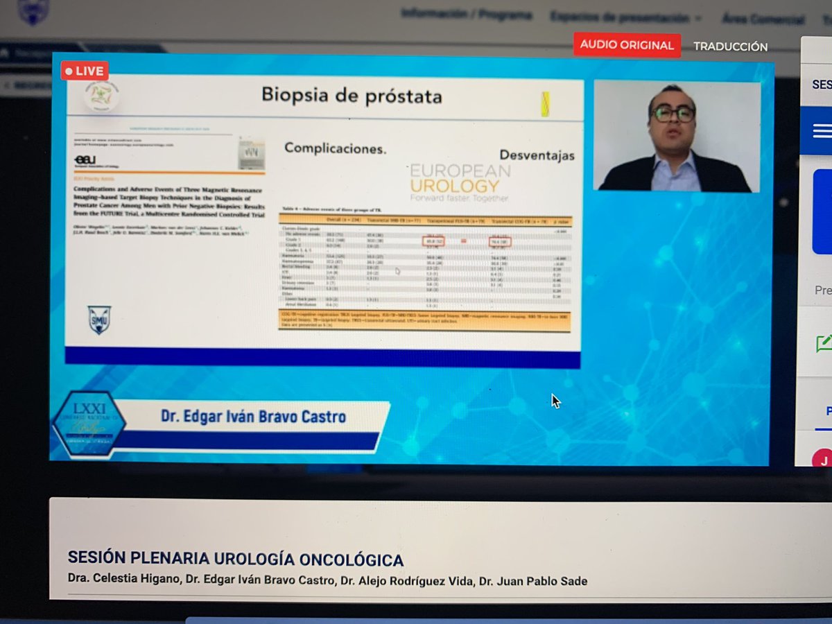 SMU México (@smumexico) on Twitter photo Sesión Plenaria Urología Oncologica: Biopsia Transrectal de Próstata <a href="/EIvanBravoC/">Edgar Iván Bravo 🇲🇽😬🤘🏻</a> #SMU2020 #CongresoVirtual Sesión Plenaria Urología Oncologica: Biopsia Transrectal de Próstata <a href="/EIvanBravoC/">Edgar Iván Bravo 🇲🇽😬🤘🏻</a> #SMU2020 #CongresoVirtual