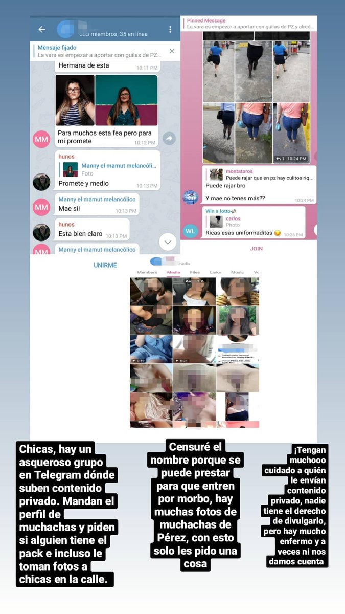 ¿Si entienden por qué estamos HARTAS? No podemos ni caminar en paz porque nos toman fotos, nos acosan.
Chicas, de verdad tengan mucho cuidado😔