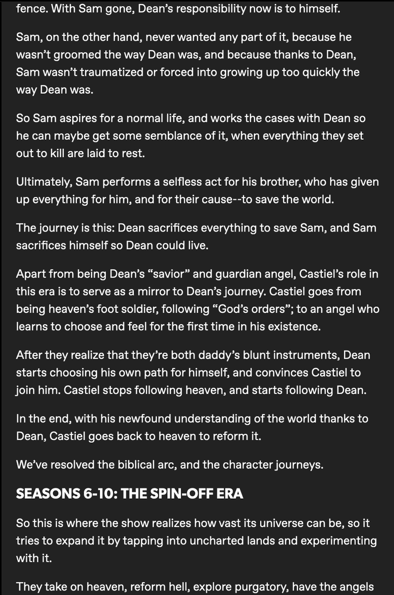 soberdenatural's tweet photo. Here's why the #Supernatural  finale sucked
(and it really isn't just because Cas / Misha wasn't in it)

[1/2] https://t.co/3StOcR95Zf
