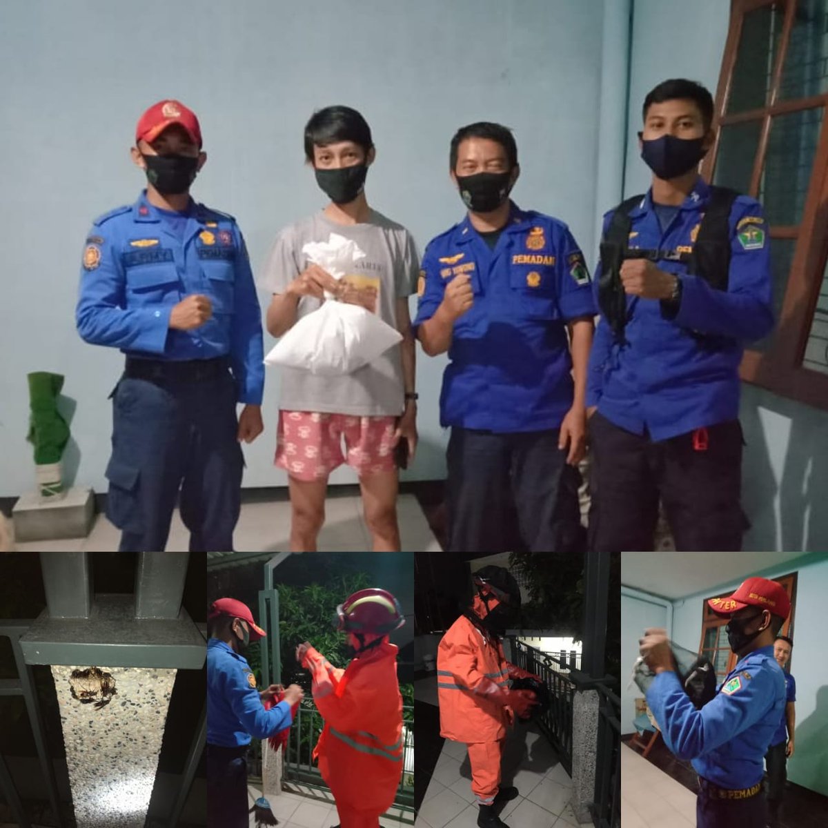 malangfire_'s tweet photo. Sabtu, 21 November 2020 |18.40 Wib

Penanganan evakuasi sarang tawon jenis Tawon Kertas ( Polistes Stigma ) di Perum Bunul Asri B51 Kel.Bunul Kec.Blimbing Kota Malang.

Pelapor Bapak Eric, pengaduan tersebut direspon oleh petugas dengan mengerahkan 1 Unit Armada dan 4 personil. https://t.co/L5OOrMWpWP