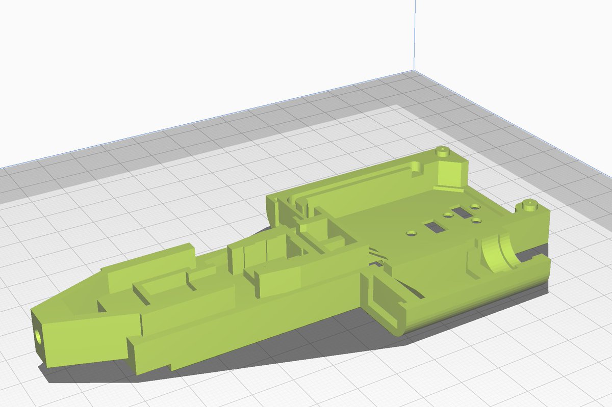 kfz222tw's tweet photo. 3DプリンタでのPEQ2内蔵型ガンカメラに挑戦!
まず叩き
アッパーフレームの出力に5時間掛かる見込みw
朝確認しよっと! #PEQ2 #ガンカメラ #SCOPECAM #Runcam2 https://t.co/s66uhJJN5u