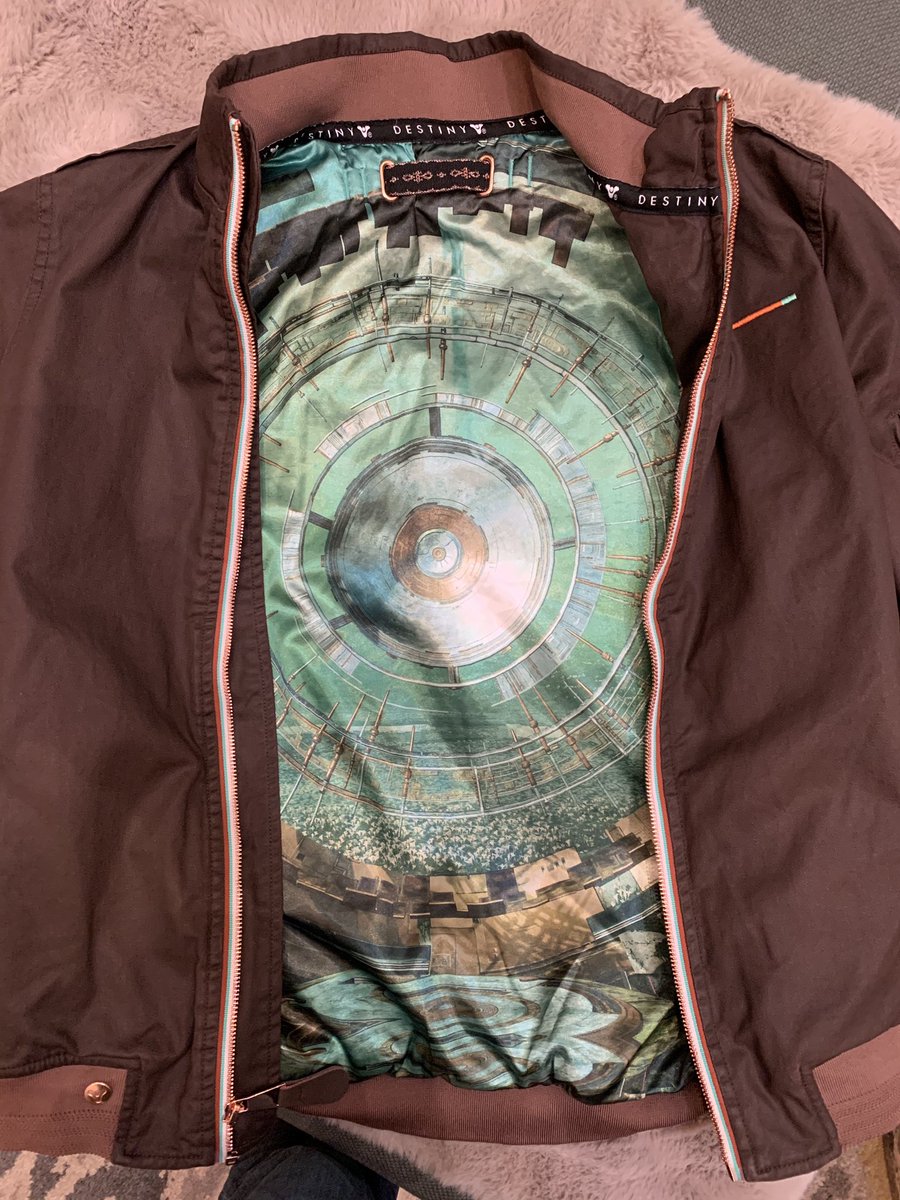 ScottPorter's tweet image. Good luck to all the squads running the #Destiny2 Raid Race today! If I wasn’t driving 14 hours today I’d be there with you! Tried with Salvation last year, didn’t ace it Day 1 but got it a day after. Got this sweet jacket to prove it.

@destinythegame #RaidRace #DeepStoneCrypt