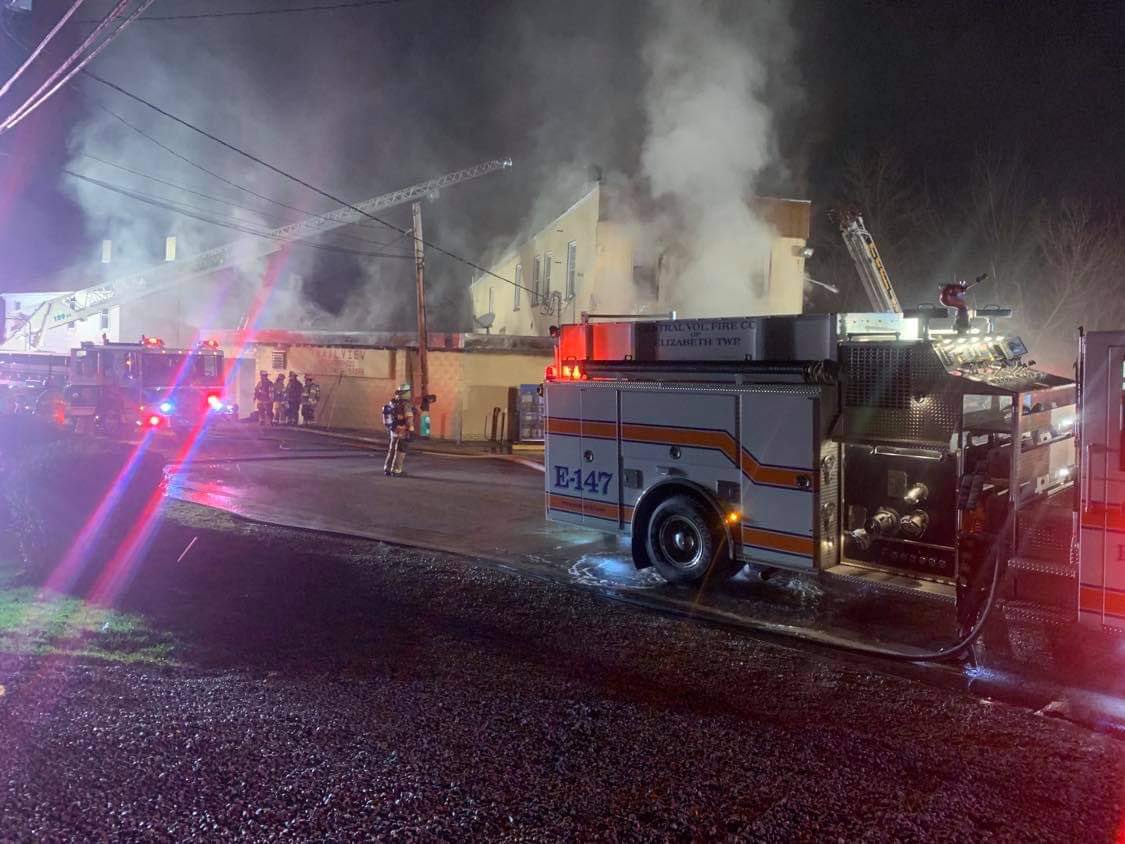 elizabethtwpfd's tweet photo. Yesterday morning, we, along with 15 other local fire departments battled this fire on Industry Road. https://t.co/raDHaTSGHq