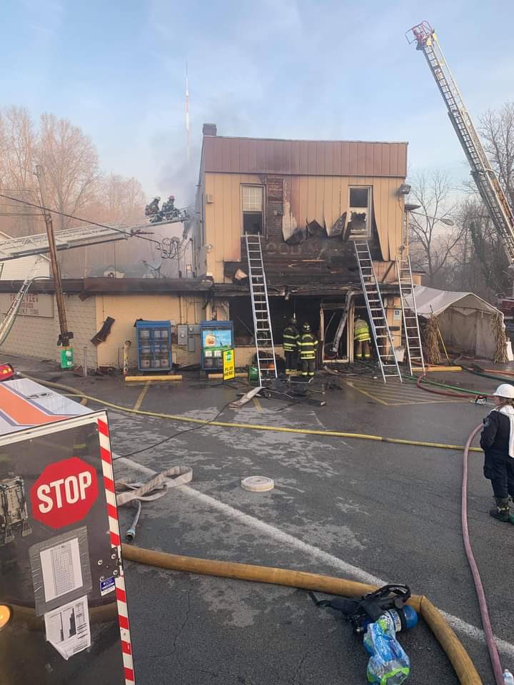 elizabethtwpfd's tweet photo. Yesterday morning, we, along with 15 other local fire departments battled this fire on Industry Road. https://t.co/raDHaTSGHq