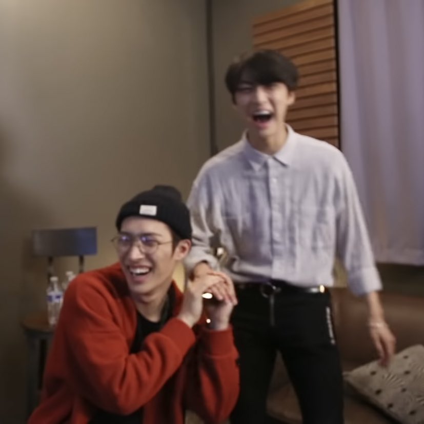 mingilights's tweet image. mingi holding other members hands when he’s laughing &amp;lt;/3