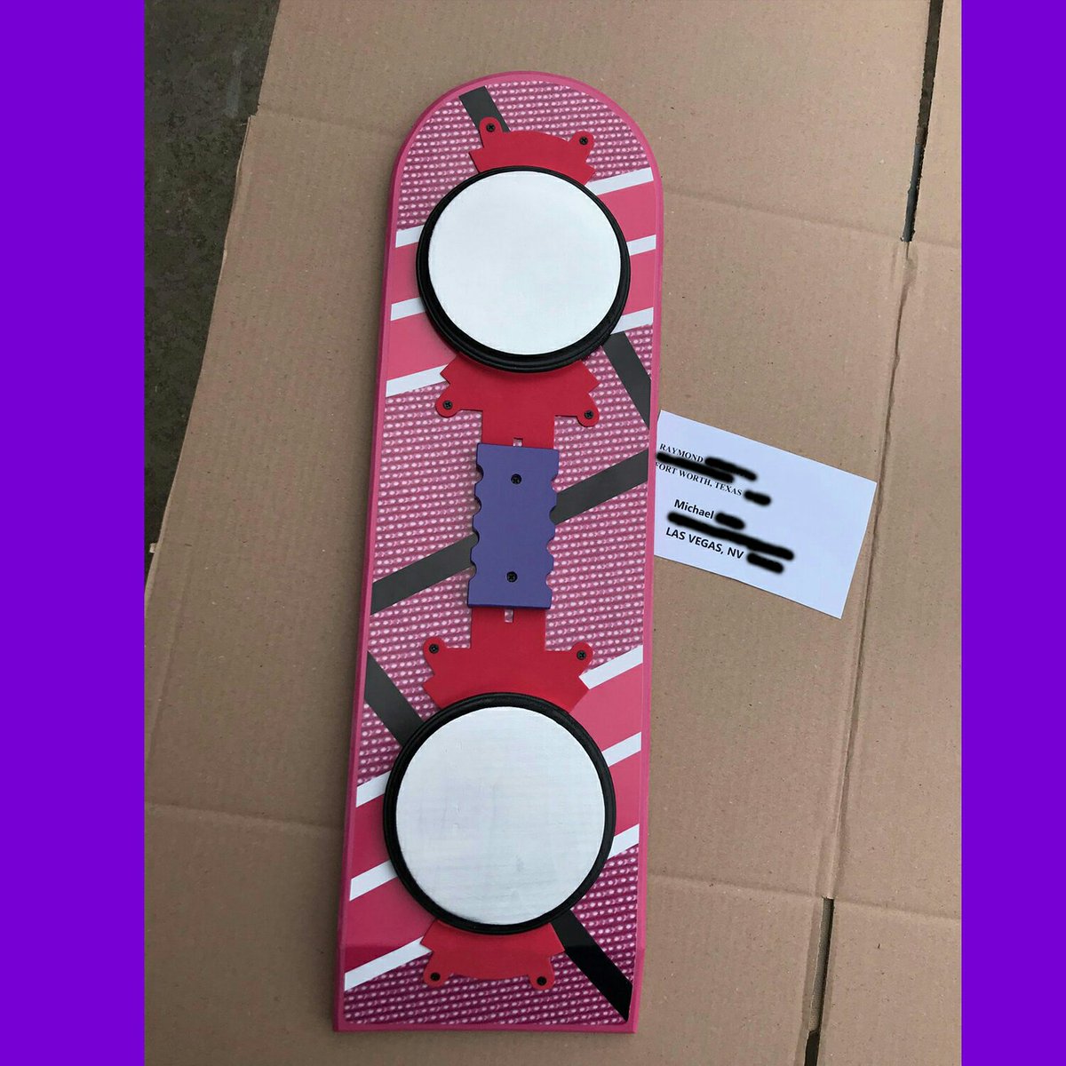 Huge shout out to a new supporter this week!
Michael from Las Vegas, Nevada.
By ordering one of our hover boards funds goes to help maintain our 1981 #Delorean #cosplay 
Made in Texas.  Order your very own here:  etsy.me/34cTk7K