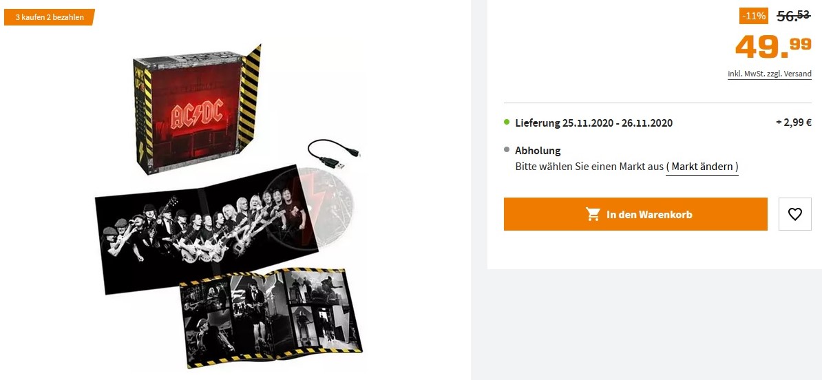 Kaffee_Racer's tweet photo. Bei Saturn kannste dir 3 AC/DC #PWRUP kaufen und muĂt nur 2 bezahlen. #DealDesTages https://t.co/uZ2AMFPHjR