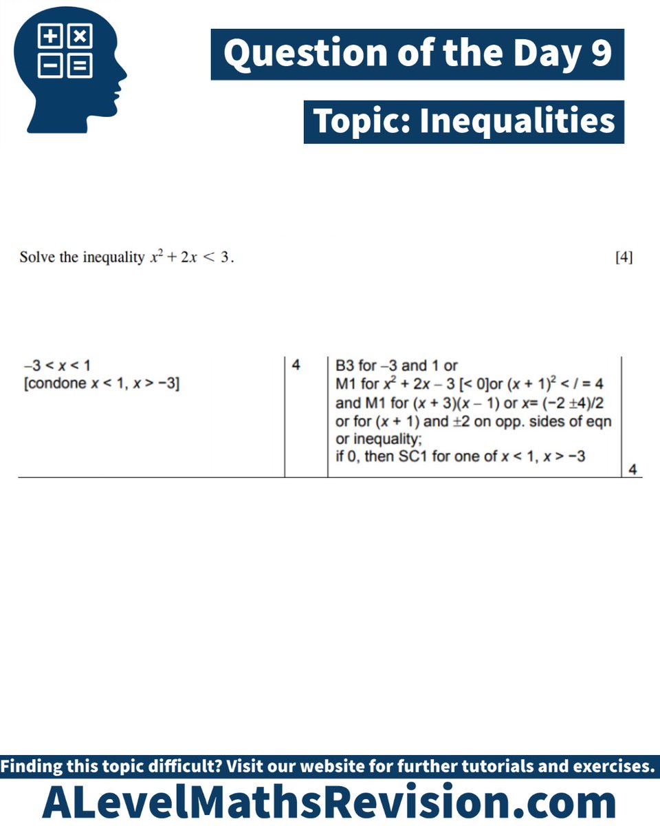 ALMathsRevision's tweet photo. QOTD 9. #alevelmathsrevision #revisemaths #QOTD https://t.co/VFjOwMi6BA