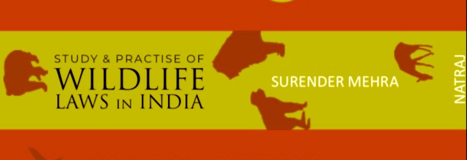 Excerpts from my book..
Hon’ble Delhi HC in G.R.Simon & Others Vs. Union of India, AIR 1997 in Civil WP No.2750/86 observed that;
"It is to be recognised that wild life is an asset and a heritage to be preserved for future generations.”
@barandbench @LiveLawIndia https://t.co/4j1xAZ0Ell