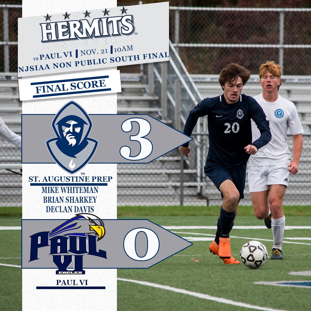 HermitAthletics's tweet photo. @Hermits_Soccer takes home their 2nd straight sectional title by defeating Paul VI 3-0 today! https://t.co/pbZr68H5Cg