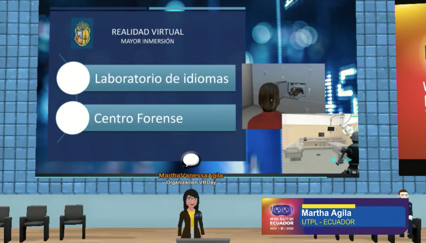 utpl's tweet photo. Directora Tecnologías para la Educación #UTPL @marvaneagila comparte en #VRDayEC2020 prácticas educativas mediante #RealidadesExtendidas implementadas en modalidad a #DistanciaUTPL:
🌐 Mundos virtuales
📲 Virtopsia
🔬Laboratorios remotos
🔪Centro forense
https://t.co/EpowtiAit3 https://t.co/UOXrxHpnU1
