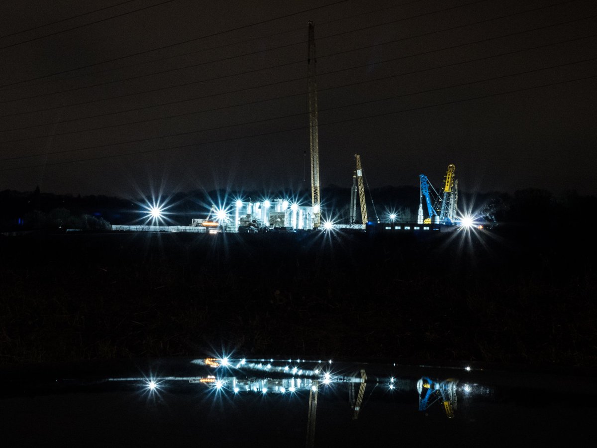MABdrone's tweet photo. Chantier îles de France dans la nuit noire https://t.co/2ZNnhtwmiN