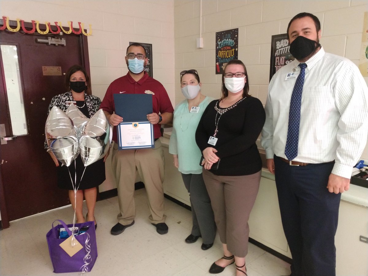 Congratulations to Mr. Gallegos on completing PDCP and earning his Professional Teaching Certificate! We are so proud! <a href="/BenWhitehouse98/">Ben Whitehouse</a> <a href="/nmarion_high/">North Marion High</a> @LivengoodDC <a href="/MCPS_LeadLearn/">MCPS Professional Leadership and Learning</a>