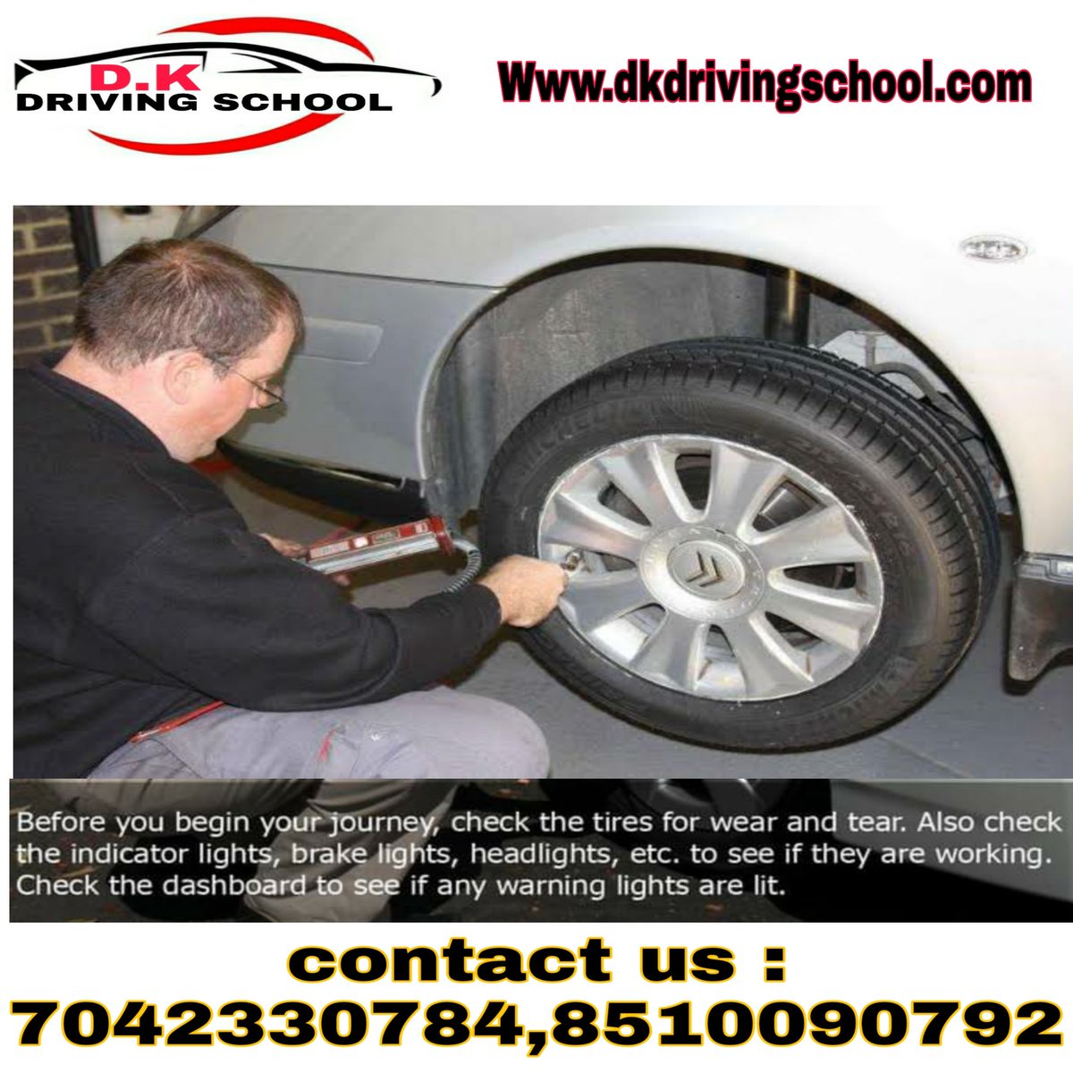 DkDriving's tweet image. Driving safely in India is not a challenge if you know the prerequisite of driving.

#DriveSafely #MotorTraining #DrivingTip

D.K Driving School

dkdrivingschool.com