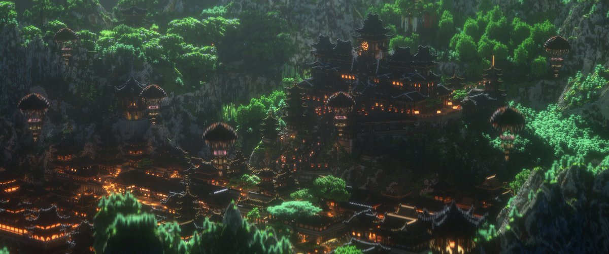 Had the pleasure of rendering this build by @Frenchf03517666 <a href="/thoughtlessjh/">Owlhouse</a> @skeral21 <a href="/saram1saram1109/">saram</a> <a href="/Nouvel41134438/">Nouvel</a> <a href="/Joseon_Emperor/">성계</a> 

#Minecraft #minecraft建築コミュ
