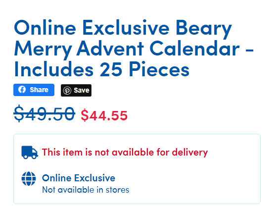 buildabear on Twitter: "Count down the days to Christmas with lots of furry  fun! Our NEW Beary Merry Advent Calendar has 25 fun surprises waiting to be  uncovered. (Includes 6 mini furry
