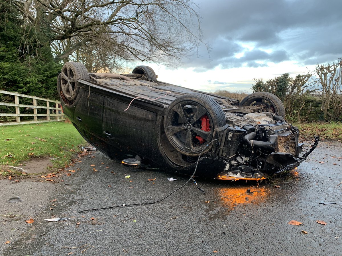 OscarRomeo1268's tweet image. Enquiries ongoing after an RTC near #Spofforth Although the #RS3 is now a shadow of its former self, it has done its job with both occupants receiving only minor injuries. My thanks also to the people that stopped and offered first aid before the arrival of the emergency services