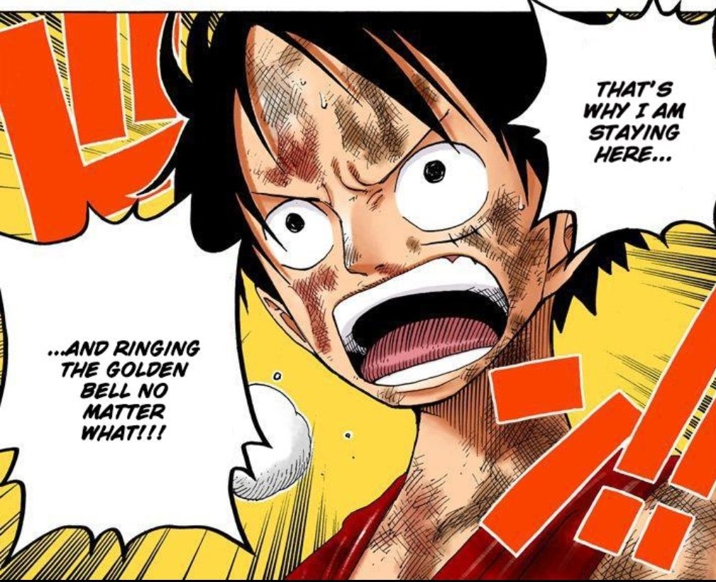 it was this moment where luffy once again reaffirmed exactly why he is such a one of a kind character. while he is often dubbed ignorant & unaware, he is always able to display a profound understanding of the issues at hand & what needs to be done. a capable man indeed. (22/26)