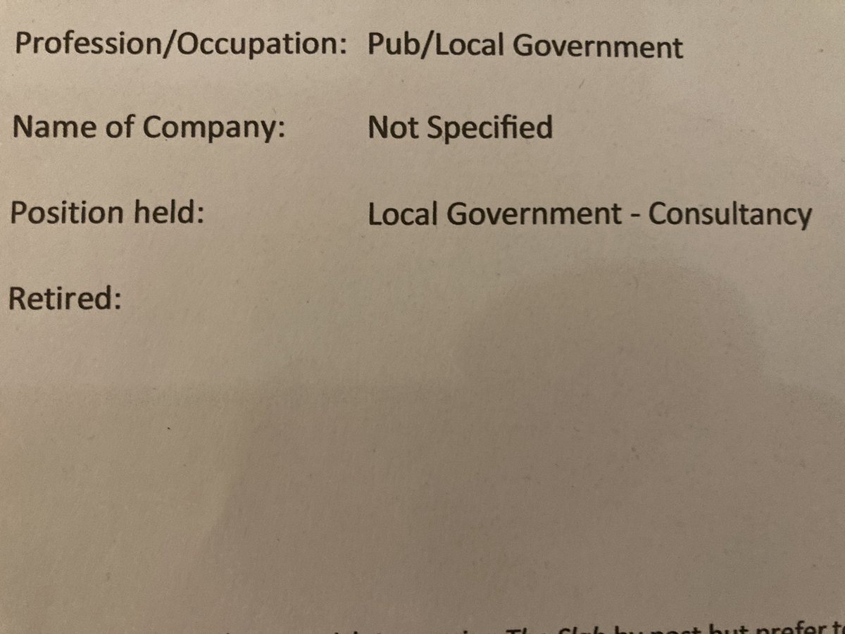 Once a year my school alumnae office asks for confirmation of contact and employment details. I might enjoy the odd drink but not sure how they arrived at the description of my occupation....😂