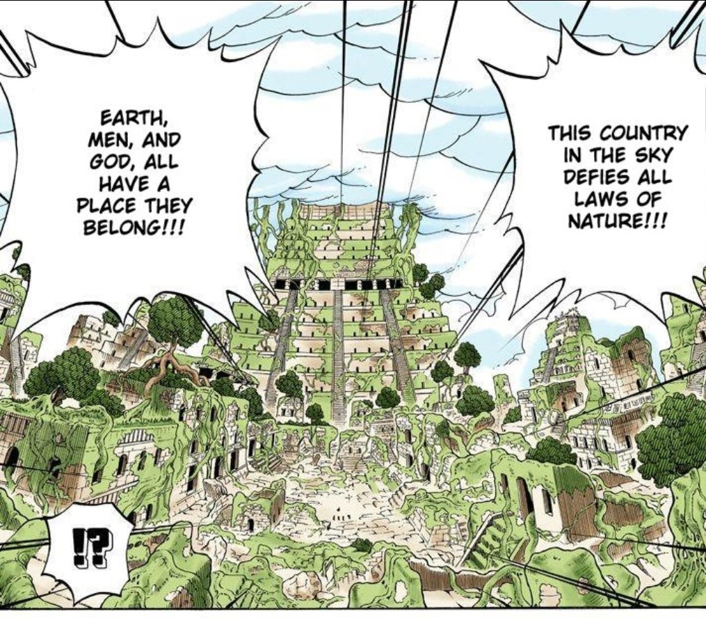 enel offered luffy a unique antagonist force, being a omnipotent presence who constantly posed a danger to the sky's inhabitants, equating himself to a force of nature. his grandeur dreams of conquering fairy vearth can interestingly be related to that of lunacy & the moon(20/26)