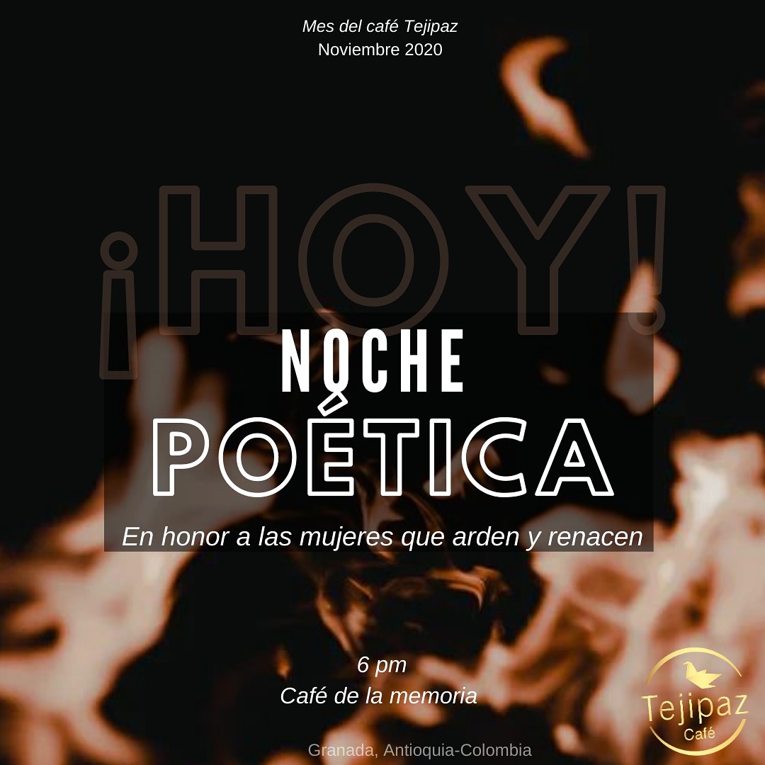 tejipaz's tweet photo. Hoy tenemos una cita 🌙

Te esperamos a las 6 pm en el café de la memoria para disfrutar de una hermosa noche poética ✨ https://t.co/G6Wu3DHXpD
