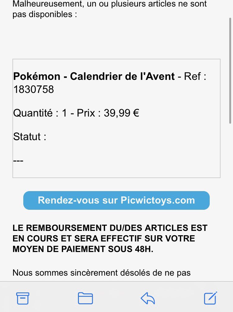 R1Donval's tweet photo. @PicWicToys bravo pour la gestion de votre logistique ! Et surtout pour la tristesse de mon enfant #NoelSansAmazon on se pose des questions ??? https://t.co/ufW2soW8qs