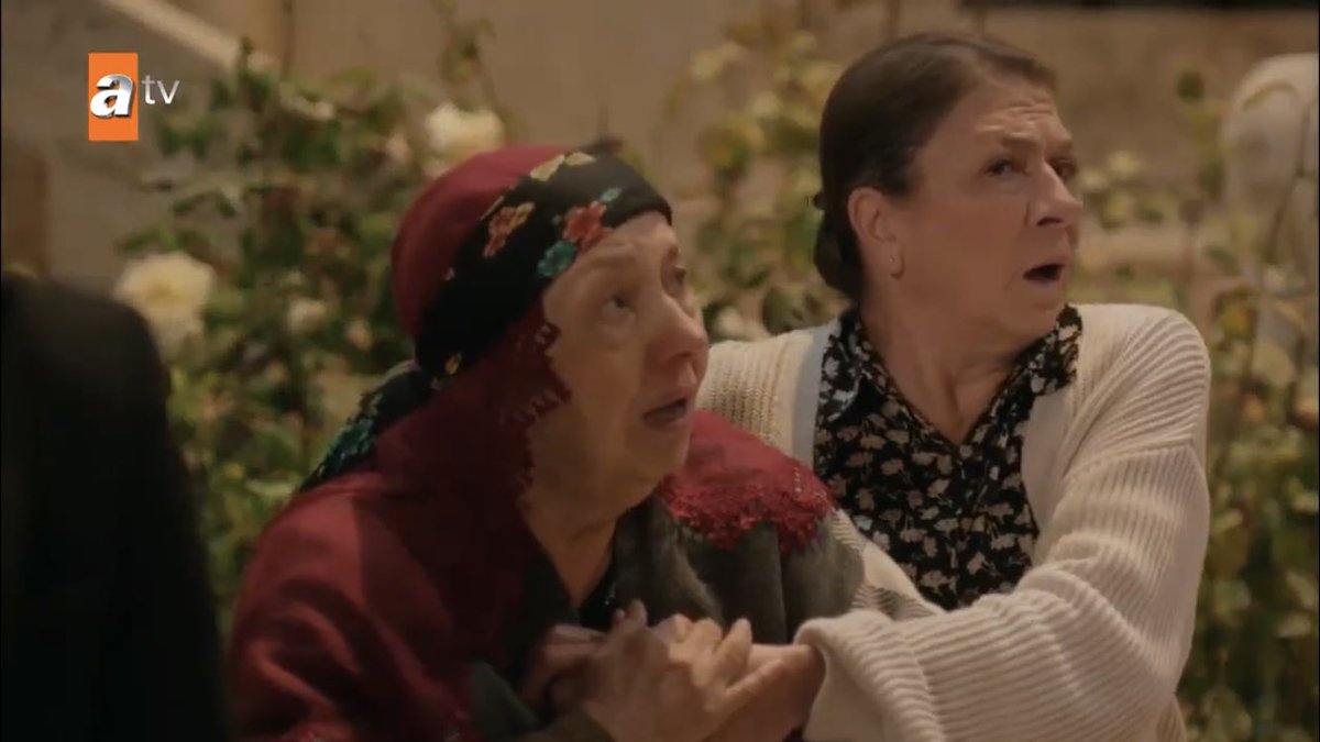 esma and anneanne are so shook by the scarf fest akskskskksk  #Hercai