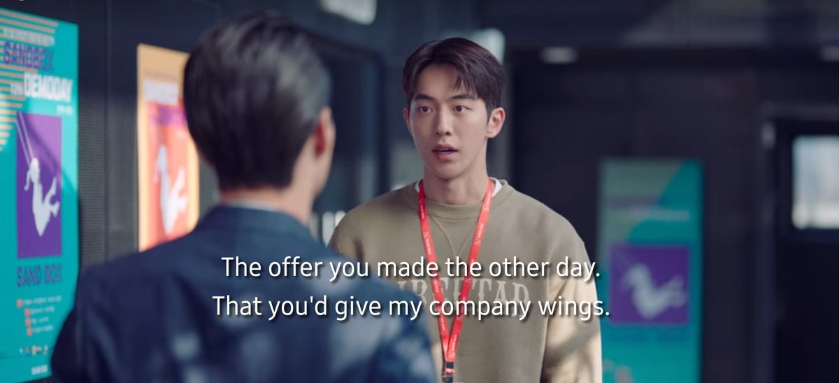 Now, back to the current episode.Dosan brought back Alex's offer about 2STO will give Samsan Tech wings.So, what is actually Alex's offer? (Bear with me, we gonna go back again to  #startupep10)