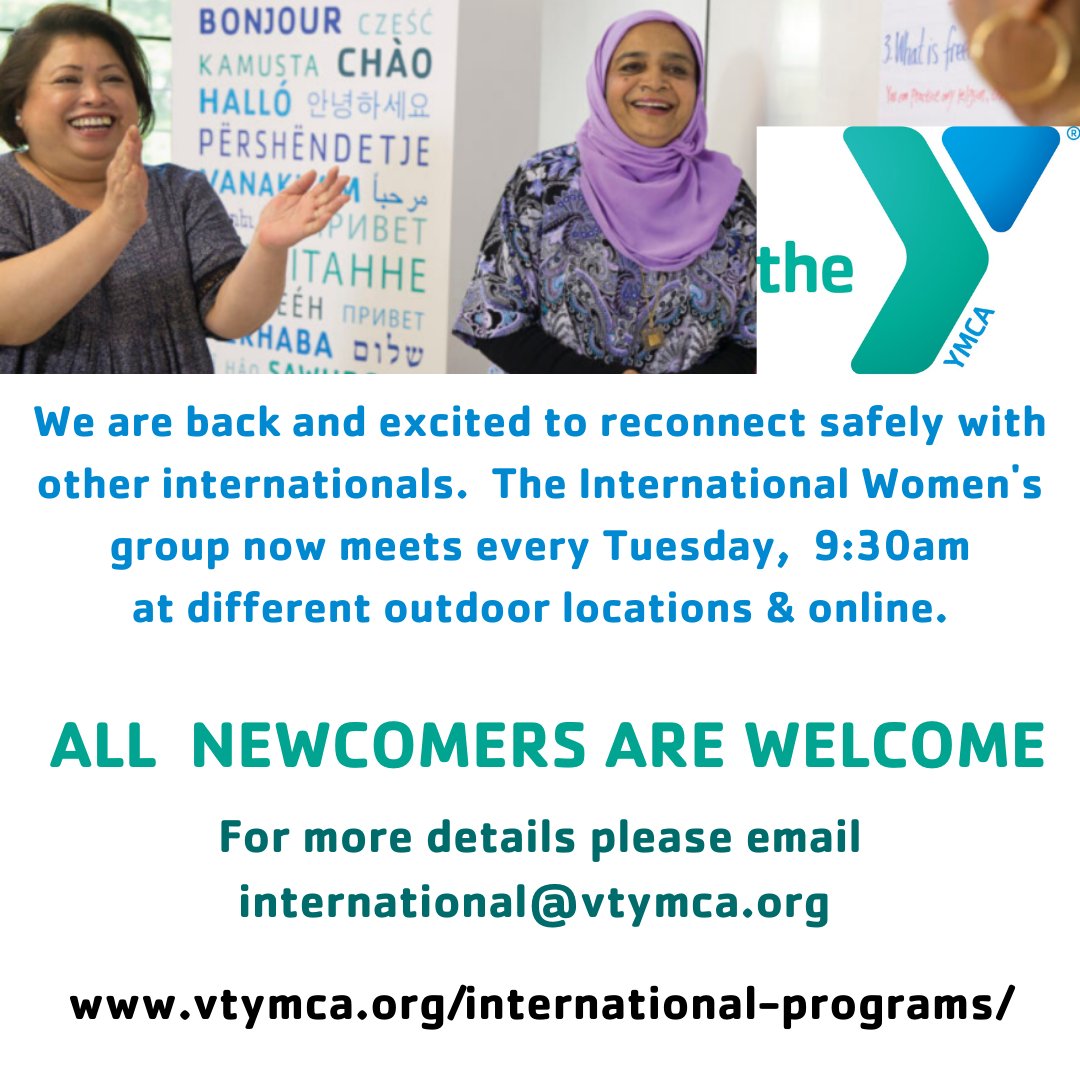vtymca's tweet photo. #VTYMCA #Internationals #YouAreWelcomeHere https://t.co/RYIkp3yeLM