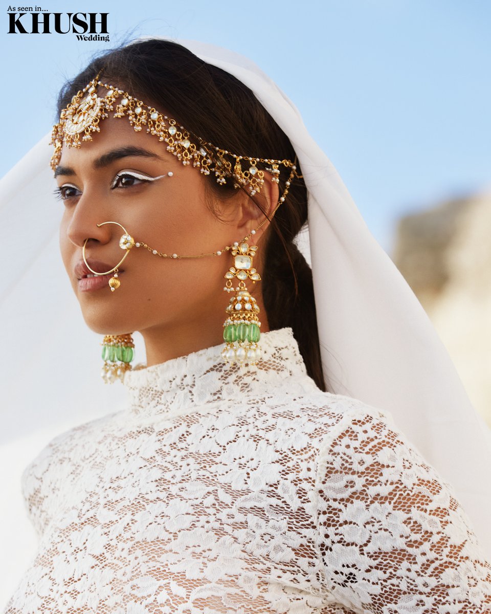 Intimate wedding ready in #auroras.collection’s latest jewellery pieces. Add these elegant must-haves to your bridal trousseau⁣⁠
⁣⁠
l8r.it/NSDx 
Hair &amp; Makeup: <a href="/GangaMakeup/">Ganga: Make-up & Hair</a> 
Photography: <a href="/gndphotos/">gndphotos</a>