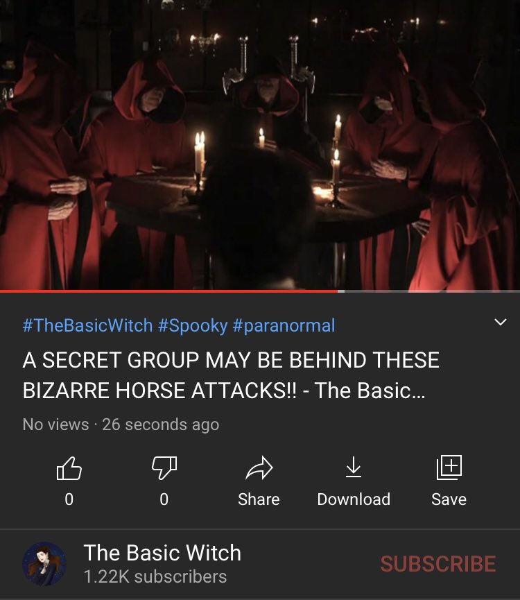 The video is BACK up on YouTube! Please check it out and support your fave witch♥️ youtu.be/LivdHgJANI8