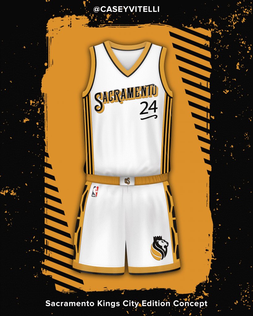 Gold Sacramento Kings NBA Jerseys for sale