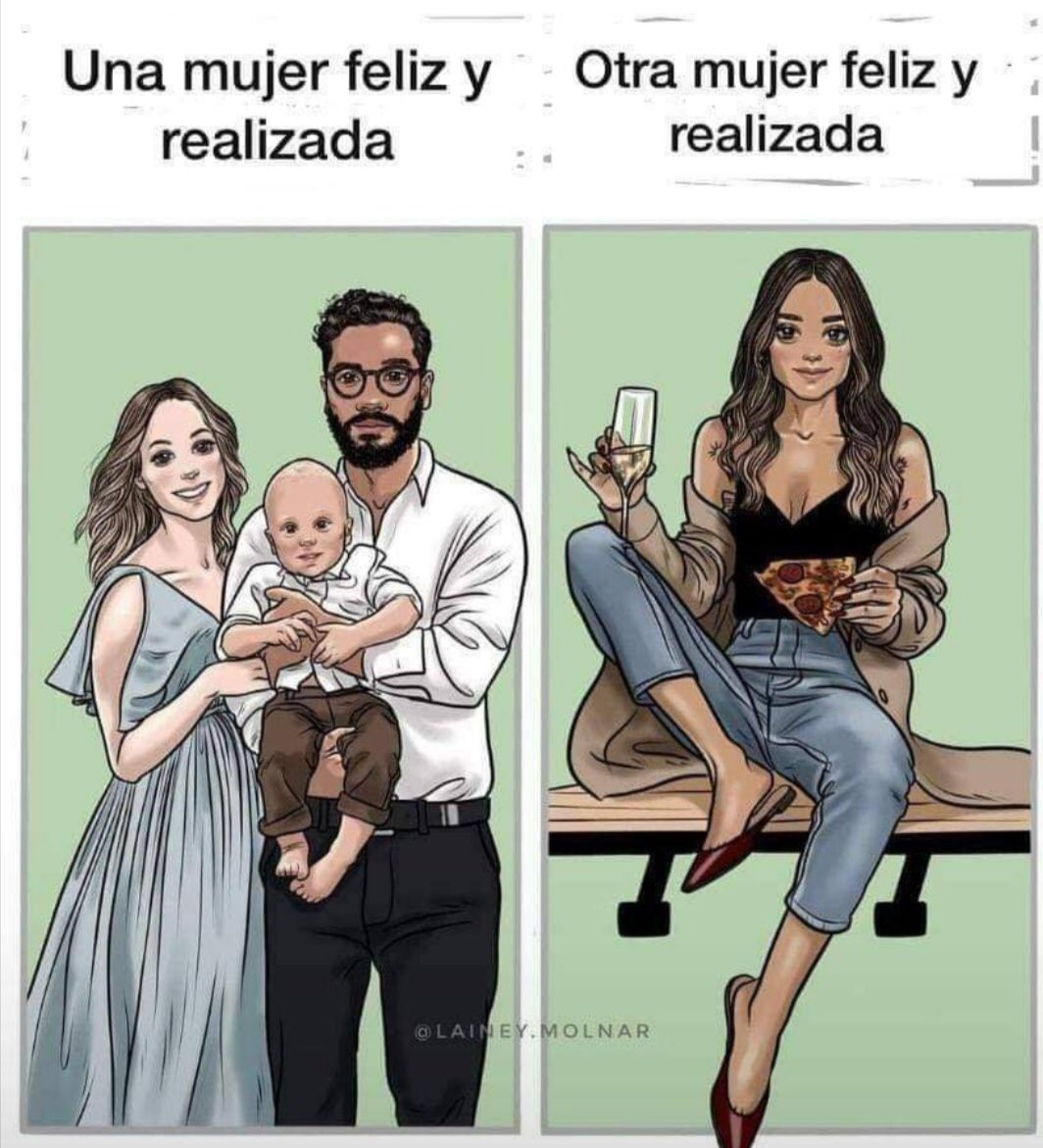 dianavlzs's tweet photo. Aunque cueste, debemos dejar de buscar la validación social a través del matrimonio, o los hijos.

Libertad de ser quien se quiera ser... y aquí hacen falta muchos otros ejemplos de mujeres realizadas y felices. https://t.co/i3exdL6jDq