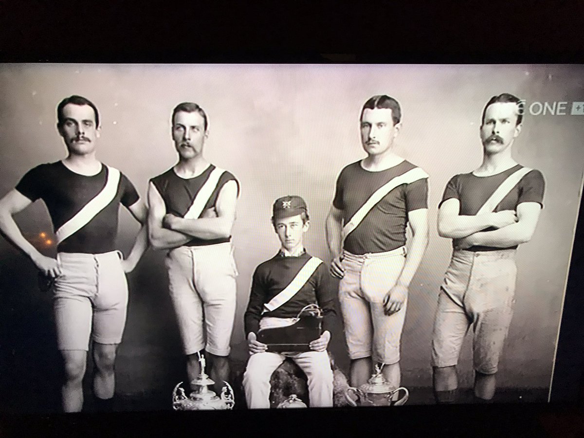LOCallaghn's tweet photo. Great publicity for WBC on @RTELateLateShow last night ..photo of 1885 crew digitally enhanced to colour @RowingIreland @RTELateLateShow https://t.co/thhf4vgdXl