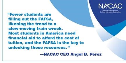 NACAC's tweet photo. We should worry about what this year’s decline is telling us. Intervene now by sharing this article with at least one student: https://t.co/4k0WldNzH3 #collegeaccess #FAFSA https://t.co/eG017TlpkR