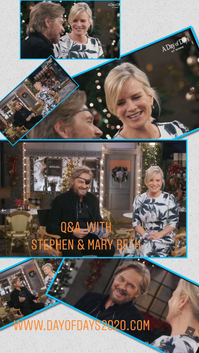 zumbapet's tweet photo. I may be prejudice but I so love the @marybeth_evans1  and @officialnichols Q&amp;A. They just make me smile and warm my heart . ❤️❤️#dayofdays2020 #Days @nbcdays https://t.co/583l1BMGw4
