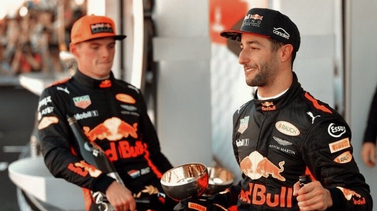 — max verstappen and daniel ricciardo; a thread♡