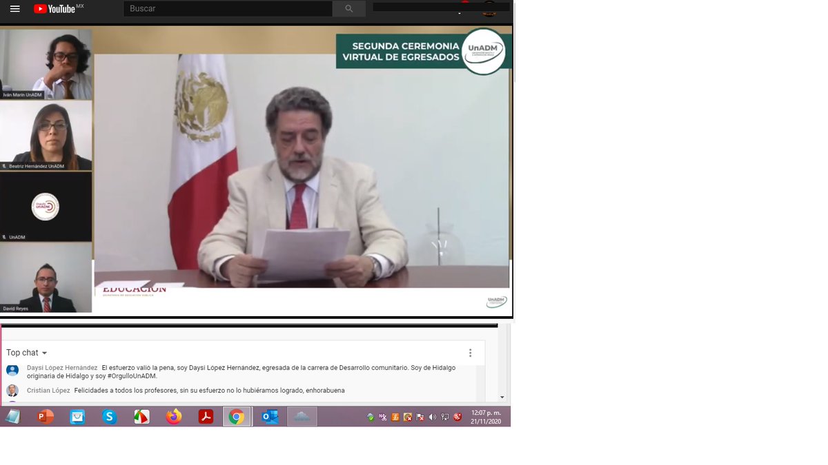 Luciano Concheiro Bórquez. Subsecretario de Educación Superior. Presente en la segunda ceremonia de titulación 2020 
#OrgulloUnADM
