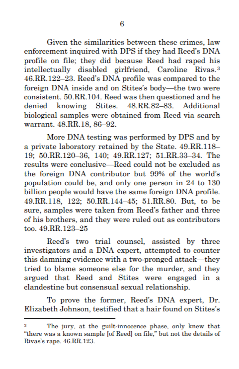 Here is the Supreme Court filing on Reed. None of this information is on his Wikipedia page now. https://www.supremecourt.gov/DocketPDF/17/17-1093/45899/20180507150103836_Reed%20BIO%20FINAL.pdf