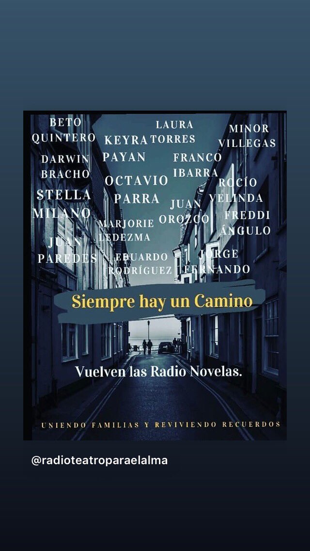 #SiempreHayUnCamino tiene la magia de ser más que una #radioNovela, nos une el amor por lo que hacemos, para nosotros las fronteras no existen.  instagram.com/p/CH2yhv_HfQq/… #SiempreHayUnCamino