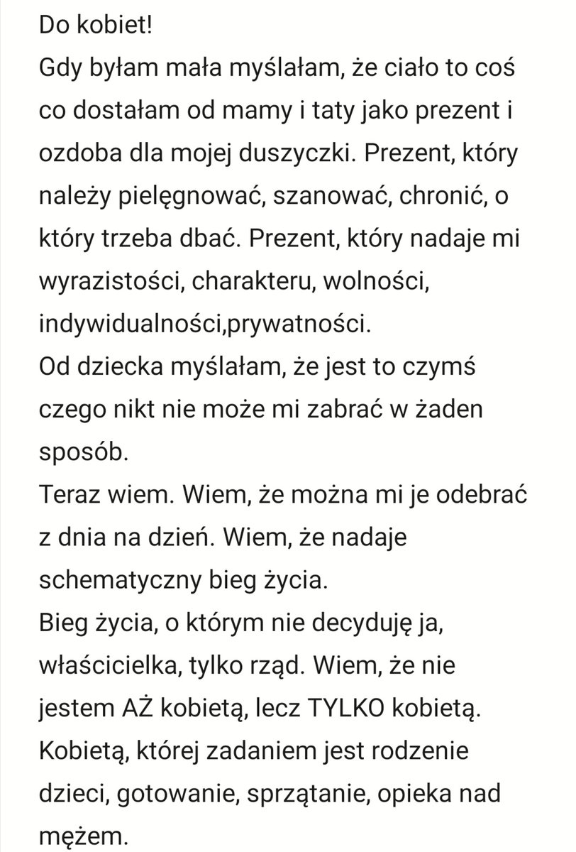 LadyHamlett's tweet photo. Limit wyrazów spowodował, iż tekst publikuję w formie notatki.
😉
#polska #przemówienie #kobiety https://t.co/F1aFbzgMeU