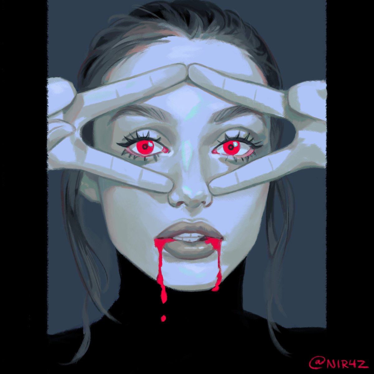 Zrn_Bksh's tweet photo. Two more studies/rendering practice portraits https://t.co/sNr49FoC5E