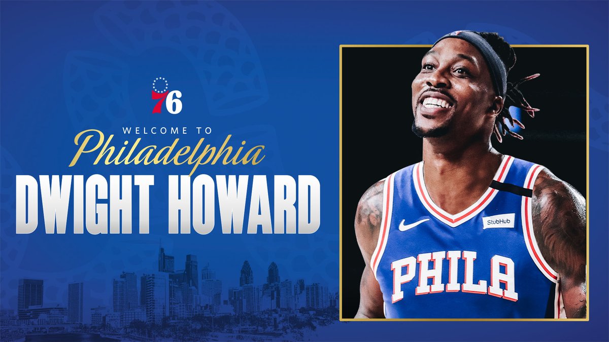 sixers's tweet photo. Welcome to Philadelphia, @DwightHoward❗️ https://t.co/Is9MDyGGrR