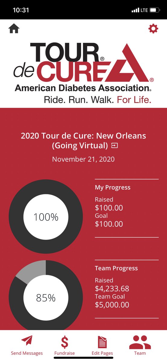 Kevin Storm (@kevinastorm) on Twitter photo Today CVS Region 51 is supporting the American Diabetes Association and their annual Tour de Cure. Walk ๐ถโโ๏ธrun ๐โโ๏ธ or bike ๐ด 3.4 miles for the 34 mi Americans with diabetes. We are also close to our fundraising goal of $5k! Diabetes.org/neworleanstour #VirtualTourdeCure2020 #WeR51 Today CVS Region 51 is supporting the American Diabetes Association and their annual Tour de Cure. Walk ๐ถโโ๏ธrun ๐โโ๏ธ or bike ๐ด 3.4 miles for the 34 mi Americans with diabetes. We are also close to our fundraising goal of $5k! Diabetes.org/neworleanstour #VirtualTourdeCure2020 #WeR51