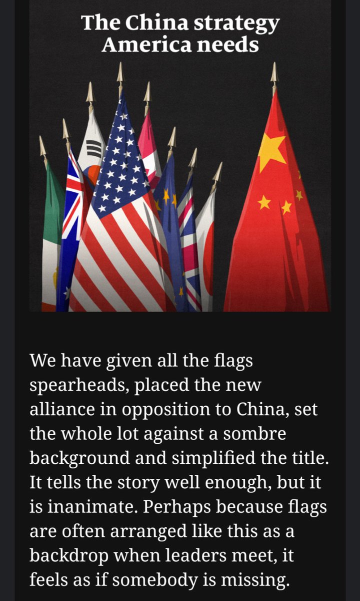 adamsfuller's tweet photo. @TheEconomist I like both covers, but option 2 was better. I disagree with your conclusion that the alternative was inanimate. The flags, as they're arranged, are the people -- it's spooky and confrontational, reflecting current geopolitics, and still conveys strength in numbers. https://t.co/hdY1xLrz7m