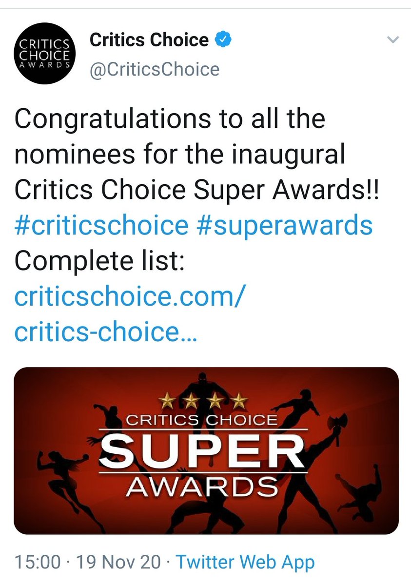 Also on Thursday we received the news that  #Outlander, Sam and Cait got nominated for the inaugural Critics Choice Super Awards. Finally, an award show with comkon sense and taste! Congratulations!  #SamHeughan  #CaitrionaBalfe #Outlander