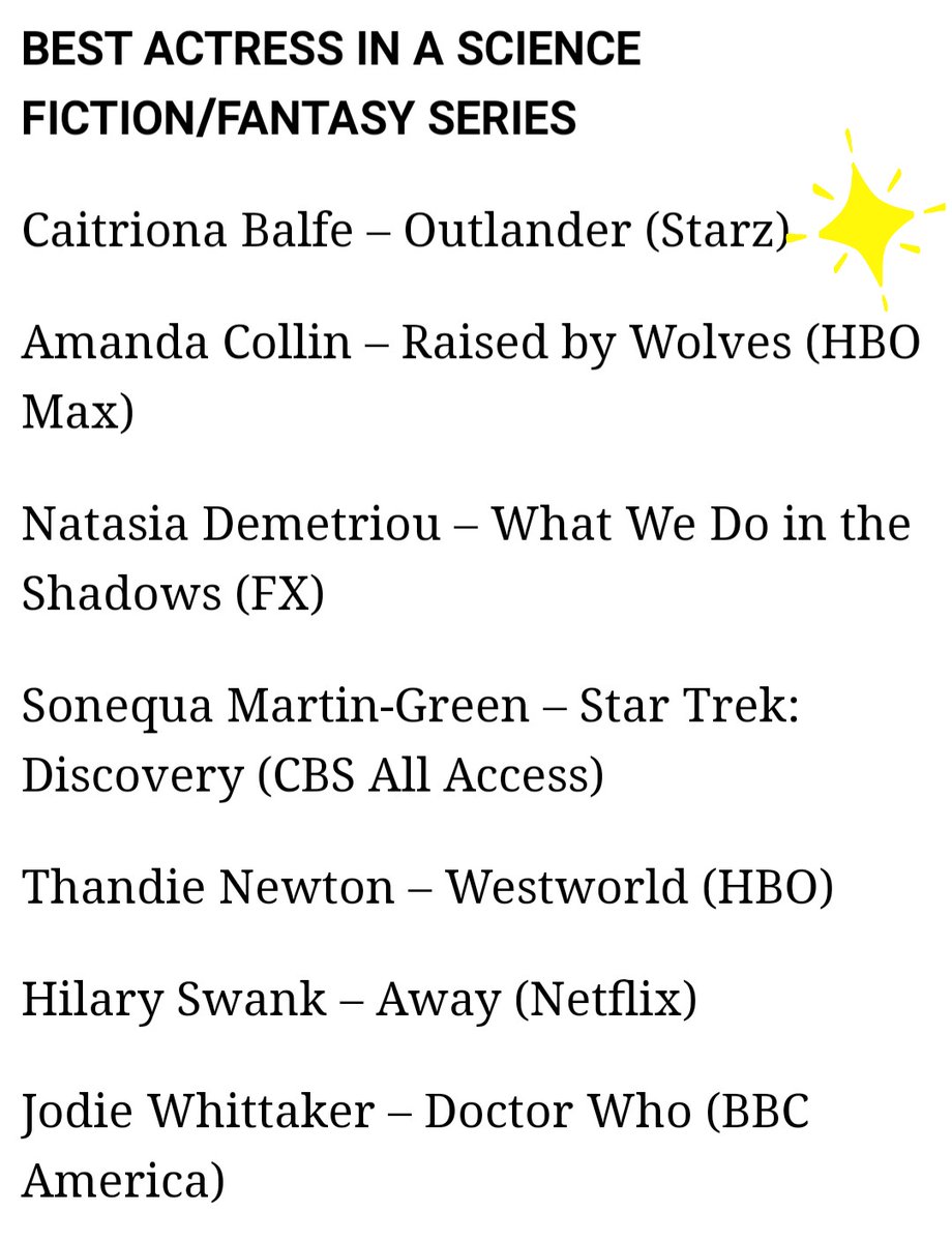 Also on Thursday we received the news that  #Outlander, Sam and Cait got nominated for the inaugural Critics Choice Super Awards. Finally, an award show with comkon sense and taste! Congratulations!  #SamHeughan  #CaitrionaBalfe #Outlander