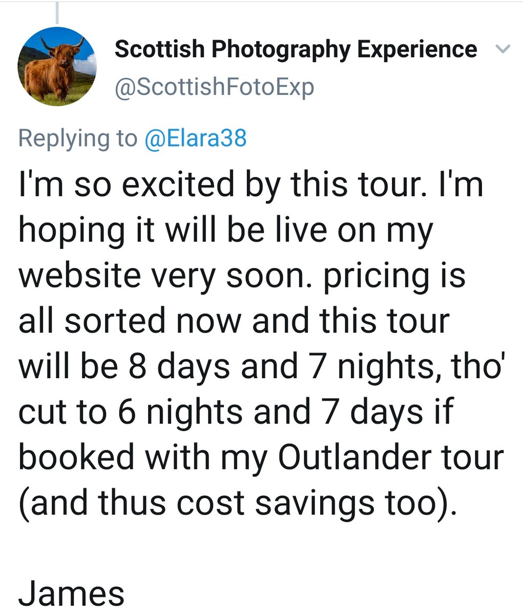 Busy Thursday as the  @ScottishFotoExp announced that they will be offering a   #ClanLandsBook Photography Tour!! Who& #39;s packing their bags when the travel ban is over? i am!!!!  #SamHeughan  #GrahamMcTavish