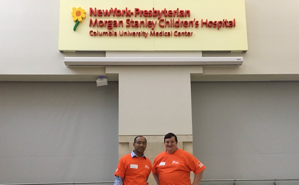 4nicudads's tweet photo. What a great story I get to share with my son. 3 years ago I got to participate in a #TeamDepot event at @nyphospital #mschony - the hospital that saved his life - with one of my managers Anish - who’s Mom it turns out was one of his #nicu nurses. ( we had no idea ) https://t.co/BfFWT0jRNq