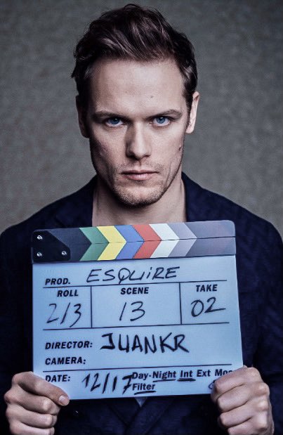 Tuesday treated us with a new old photo of Sam for Esquire Germany, as the lovely  @NWonderland85 let me know! And what a wonderful photo it is!  #SamHeughan  #Esquire